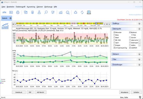 SiDiary - Diabetes Software - Statistics 1 SiDiary - Diabetes Software - Statistics 1
